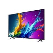 LG 86-дюймовый телевизор Smart TV LG QNED QNED80 4K 2024, Вид слева под небольшим углом на телевизор LG QNED, QNED80, 86QNED80T6A, thumbnail 6