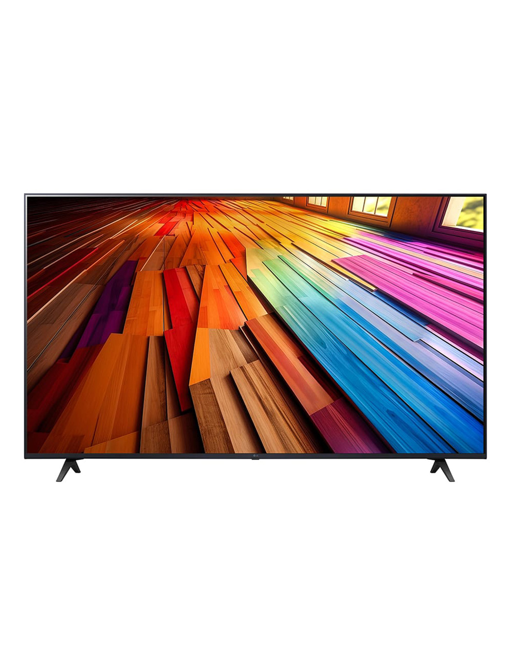 LG 55-дюймовый телевизор Smart TV LG UHD UT80 4K 2024, Вид спереди на телевизор LG UHD, UT80, 55UT80006LA
