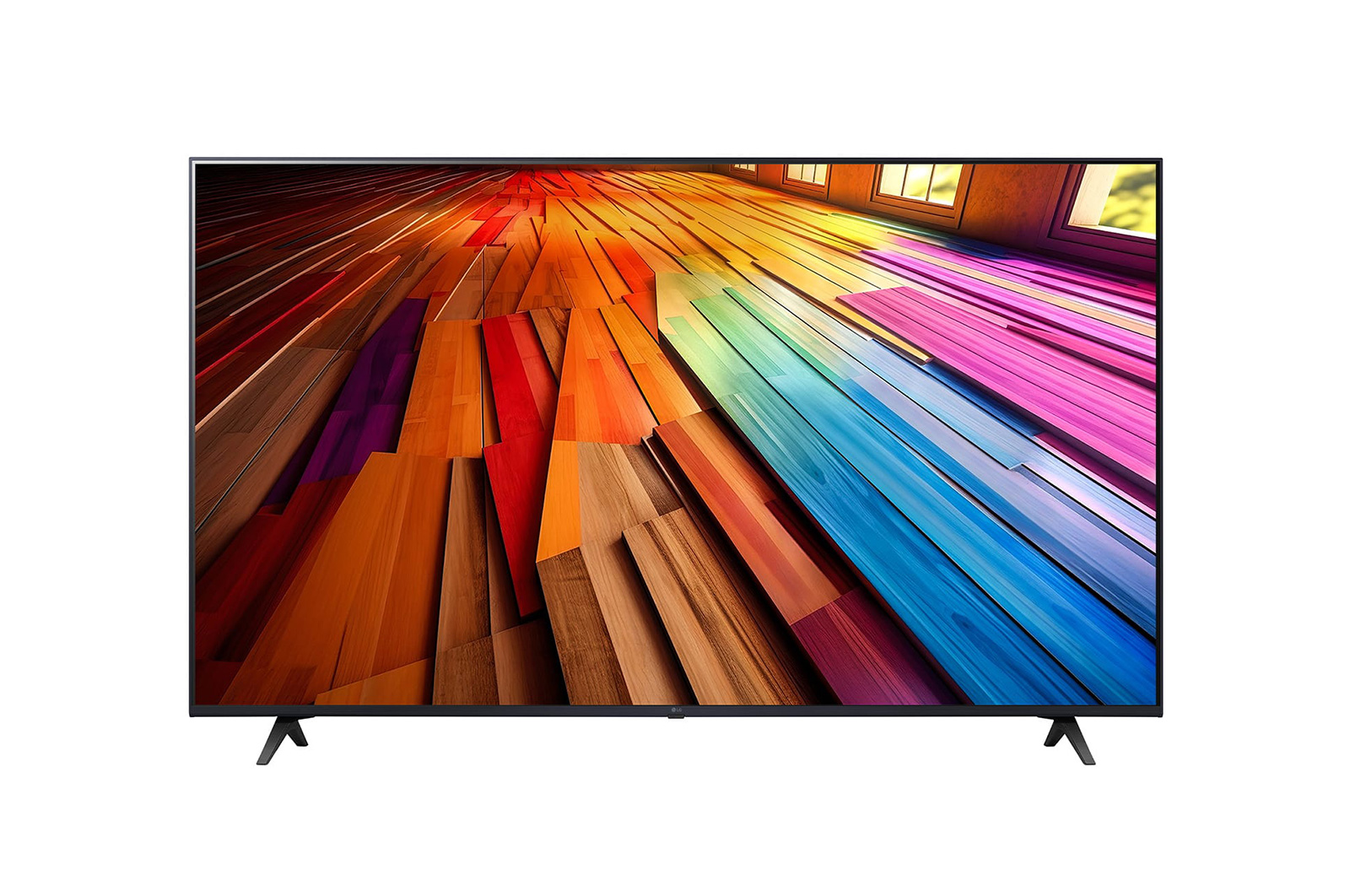 LG 55-дюймовый телевизор Smart TV LG UHD UT80 4K 2024, Вид спереди на телевизор LG UHD, UT80, 55UT80006LA