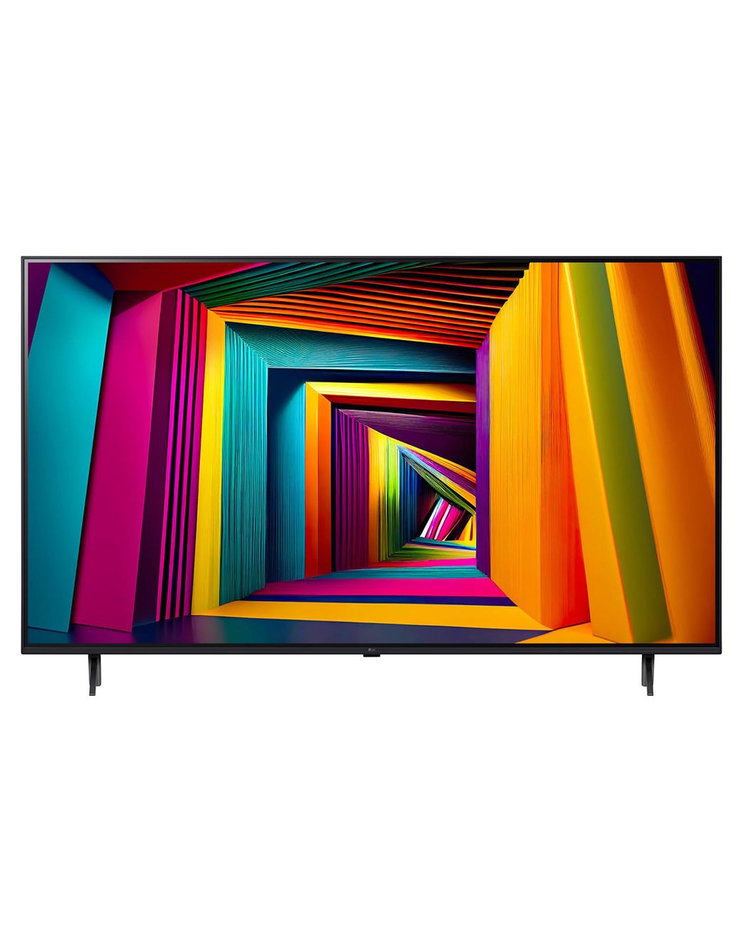 LG 75-дюймовый телевизор Smart TV LG UHD UT91 4K 2024, Вид спереди на телевизор LG UHD, UT91, 75UT91006LA