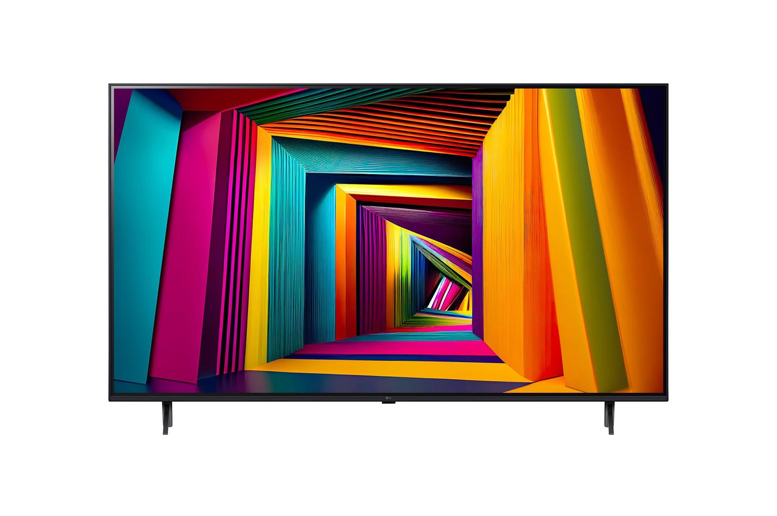 LG 75-дюймовый телевизор Smart TV LG UHD UT91 4K 2024, Вид спереди на телевизор LG UHD, UT91, 75UT91006LA
