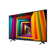 LG 75-дюймовый телевизор Smart TV LG UHD UT91 4K 2024, Вид слева под небольшим углом на телевизор LG UHD, UT91, 75UT91006LA, thumbnail 6