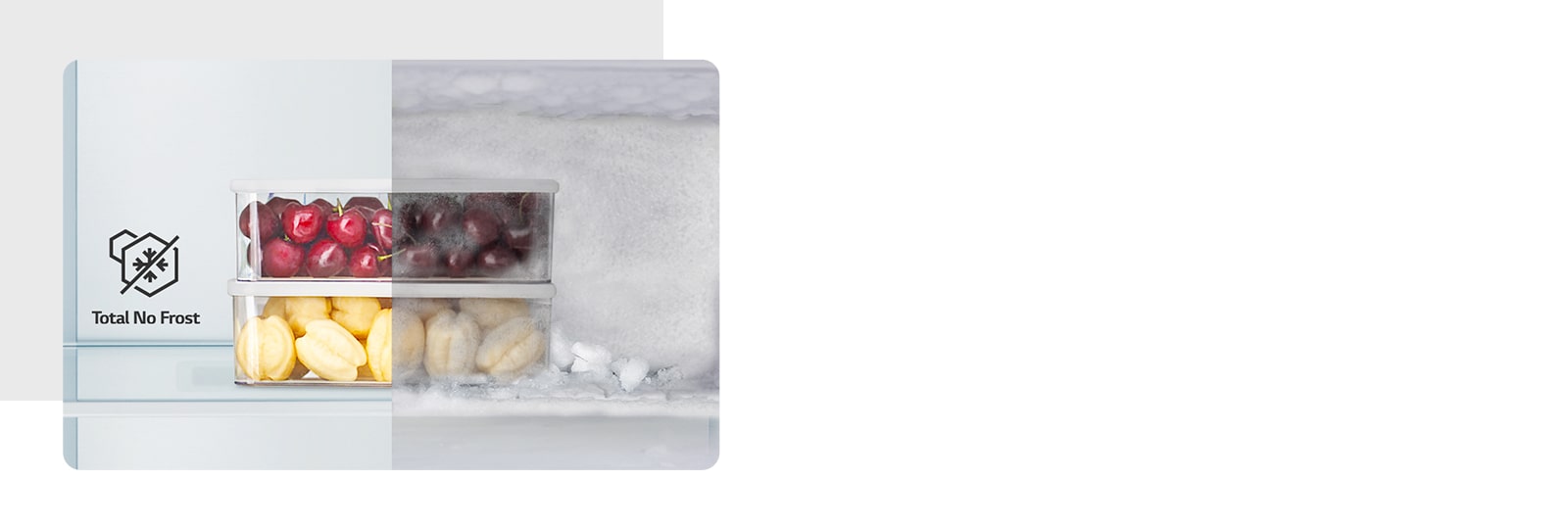 Hiển thị thực phẩm trong tủ lạnh vẫn tươi ngon và không bị đóng băng