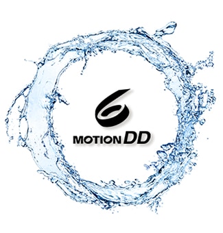 Logo 6 motion dd nằm giữa dòng chảy tạo hình tròn