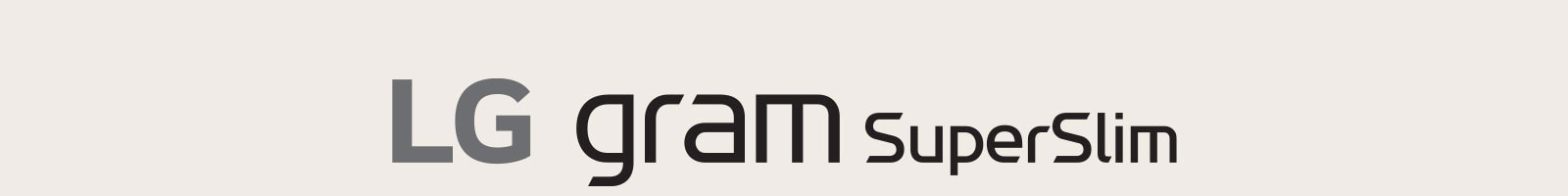 Logo LG gram SuperSlim.