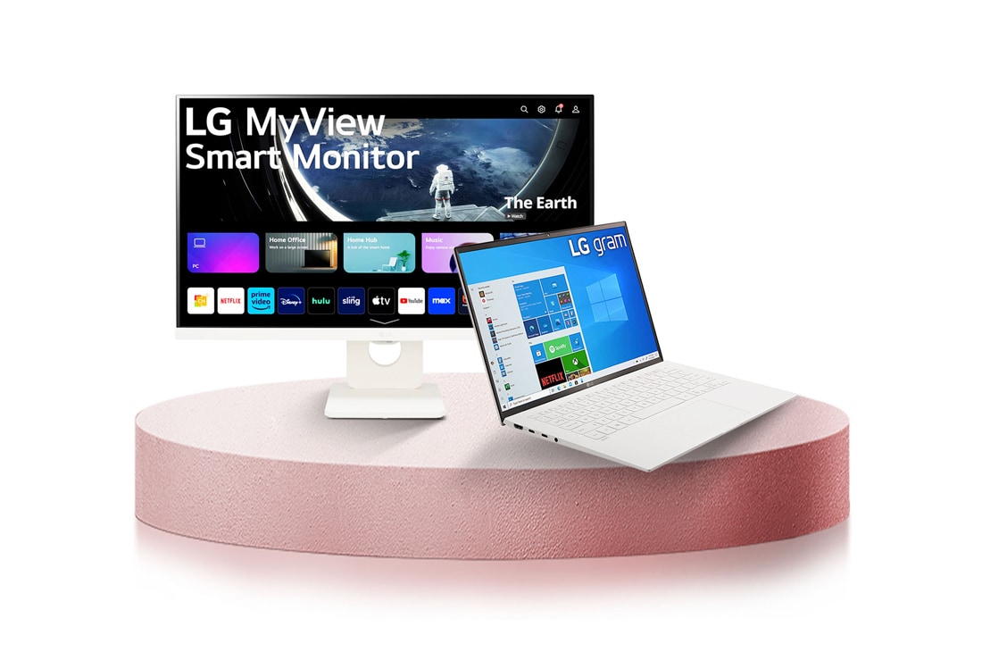 LG Combo Laptop LG gram 14 inch, không hệ điều hành, core i5, RAM 8GB SSD 256GB với Màn hình thông minh LG 25 inch, Bundle image, 14AX51.25SR