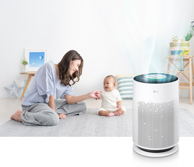 LG Máy lọc khí PuriCare 360 HIT Hệ thống lọc đa màng Màu trắng | AS60GHWG0  | LG Việt Nam