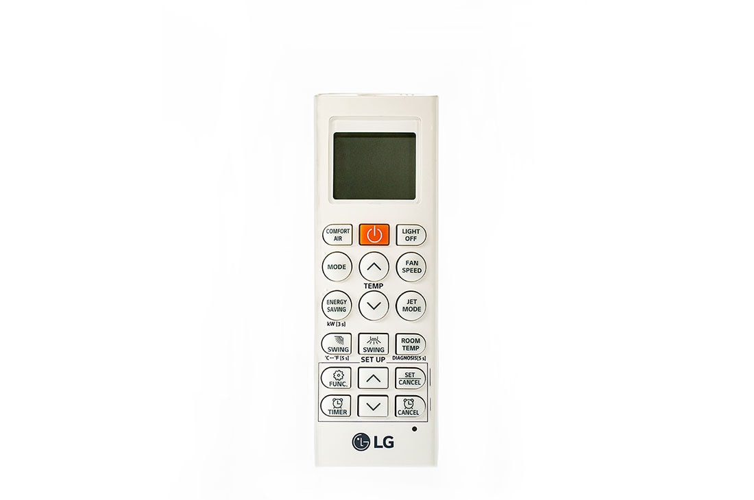 LG Điều khiển điều hòa 1 chiều inverter LG (9K, 12K, 18K BTU), front view, AKB74955604