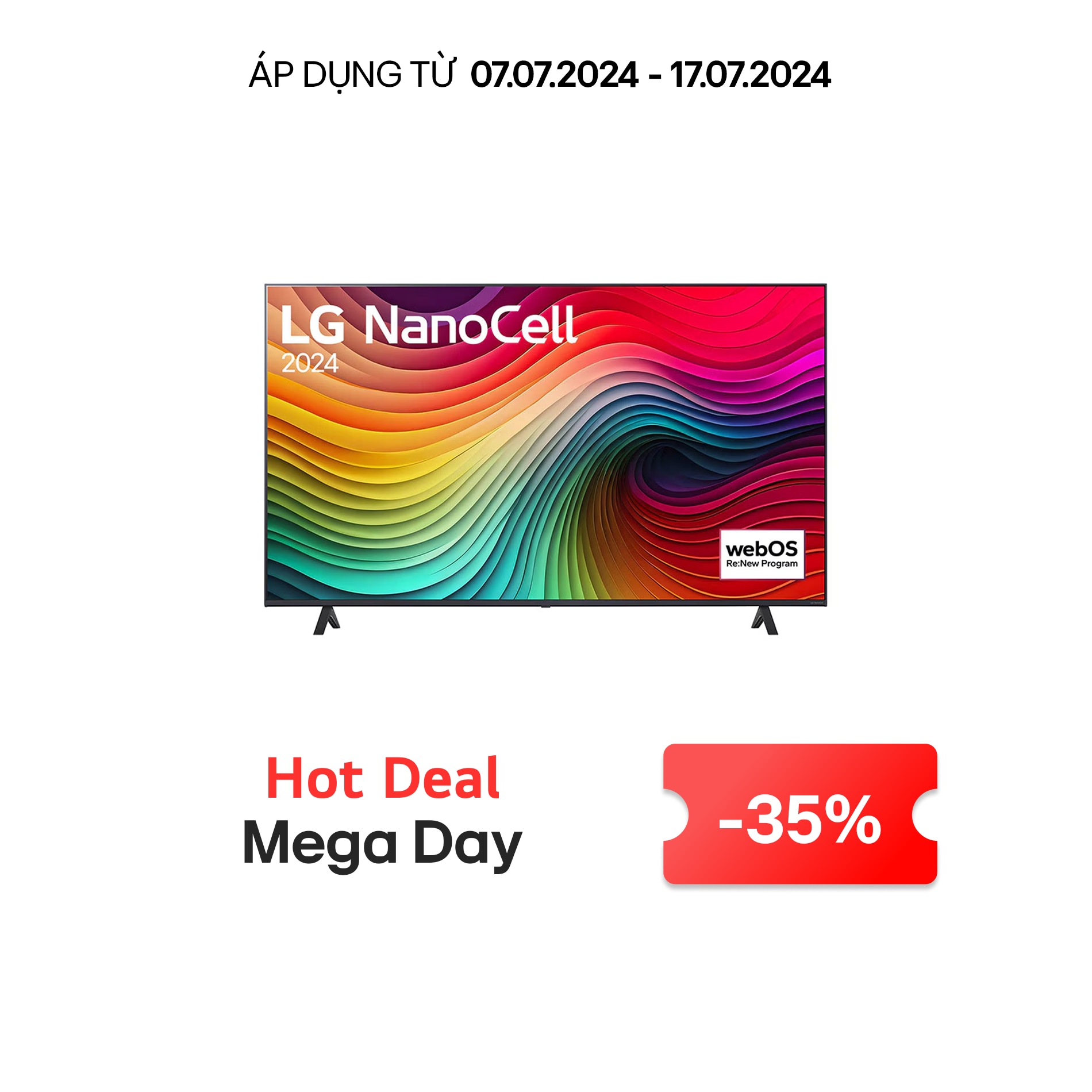 LG TV thông minh LG NanoCell NANO81 4K 65 inch 2024, 65NANO81TSA