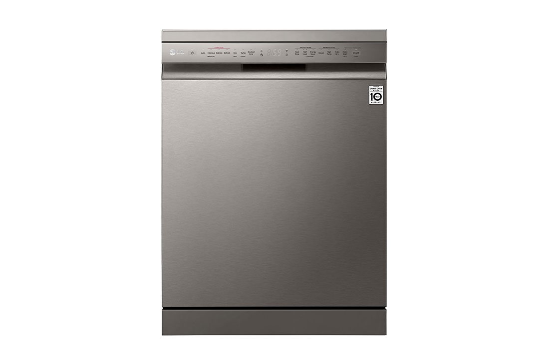 LG 14 Place QuadWash™ Dishwasher with TrueSteam™ in Stainless Finish, DFB425FP