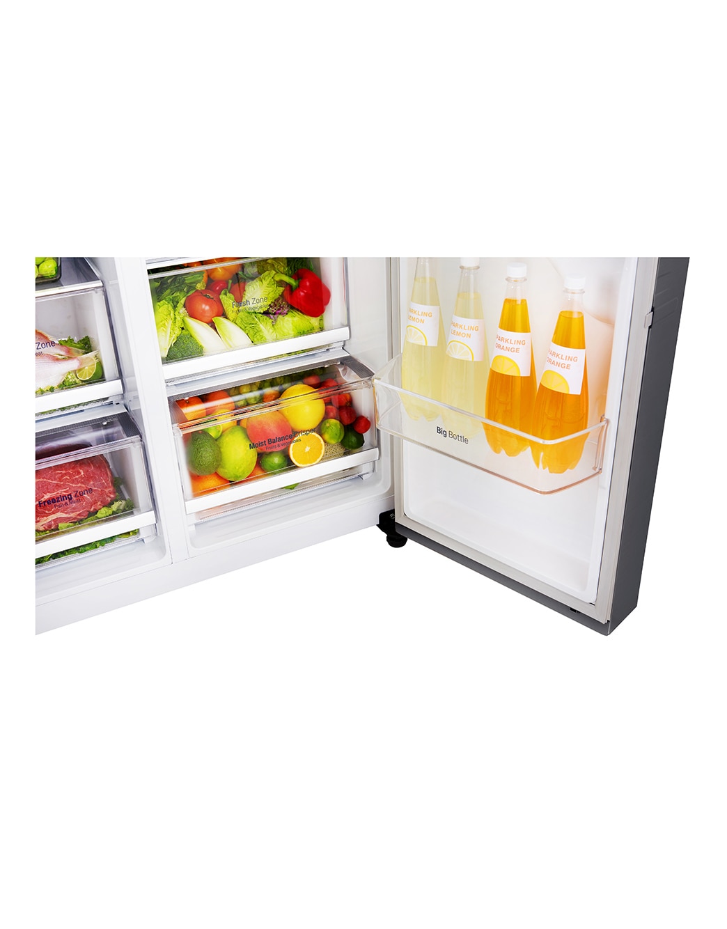 LG 601L Side by Side Refrigerator: GC-L247SLUV | LG South Africa