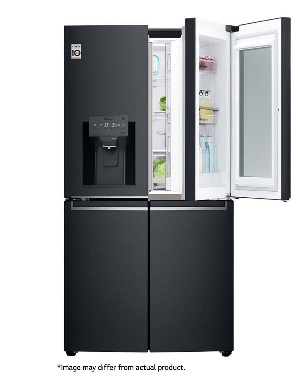 lg premium 4 door refrigerator door in door