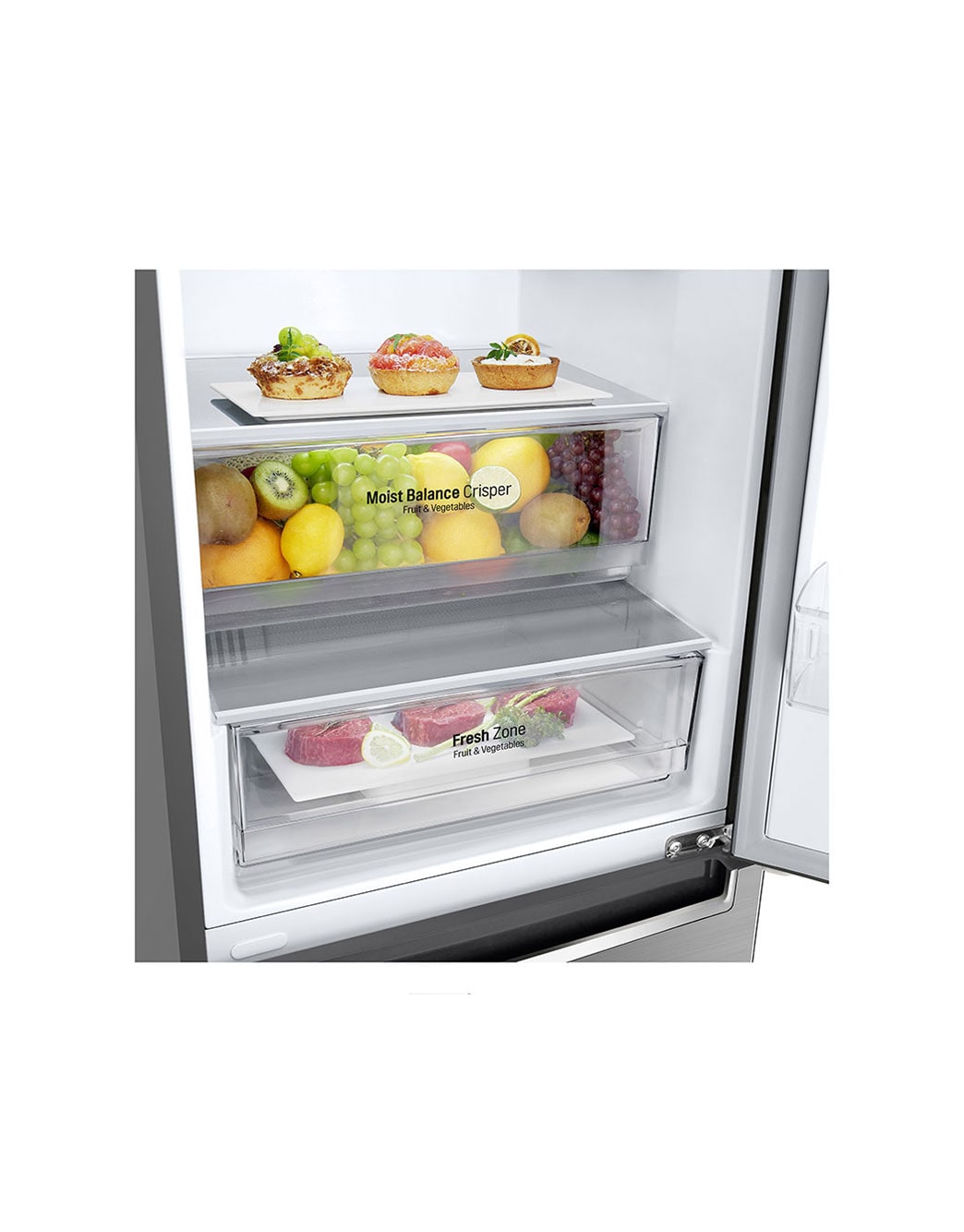 LG 373L Silver, Bottom Freezer, Inverter Linear Compressor | LG South ...