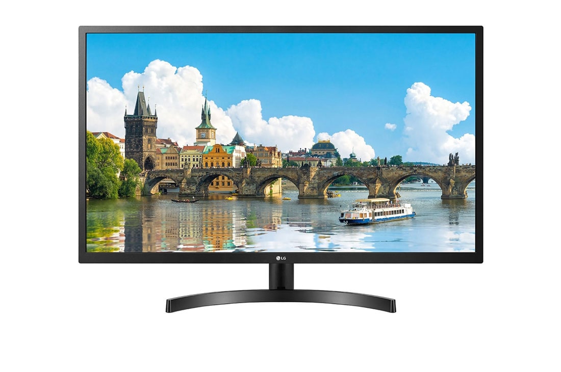 LG 31.5'' Full HD IPS Monitor with AMD FreeSync™, front view, 32MN500M-B